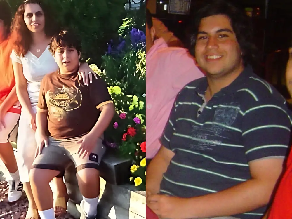 Me at age 7, and age 15