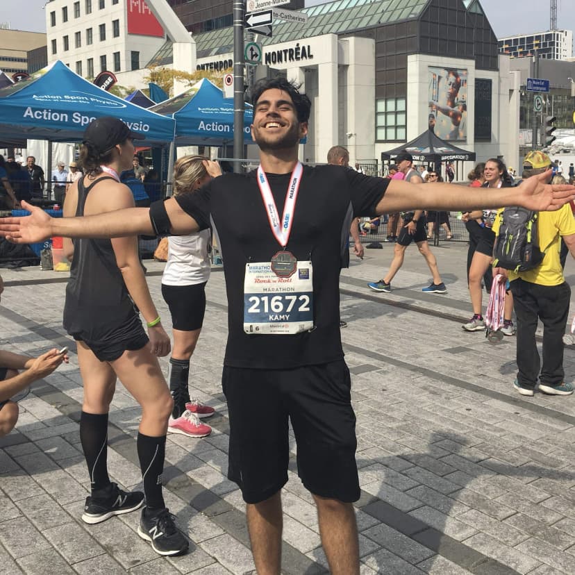Running a marathon at age 20